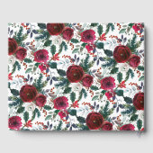 Winter Bloom Floral Vrijgezellenfeest Gastenboek (Achterkant)