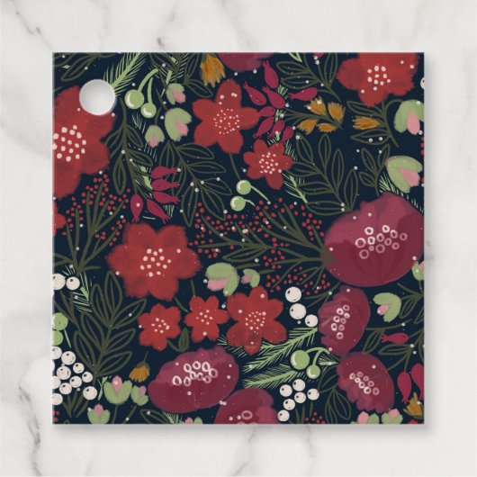 Winter Blooms - Cadeau Labels (Voorkant)