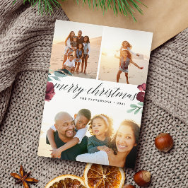 Winter Blooms | Drie Fotovakantie-Kaart Feestdagenkaart