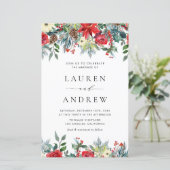 Winter Blooms Garland Bloemen Bloemen Huwelijksuit (Staand voorkant)