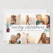Winter Blooms | Multi Photo Holiday Kaart (Voorkant)