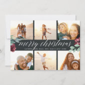 Winter Blooms | Multi Photo Holiday Kaart (Voorkant)
