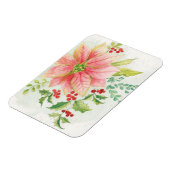 Winter Blooms | Roze Blooming Poinsettia Magneet (Linkerzijde)