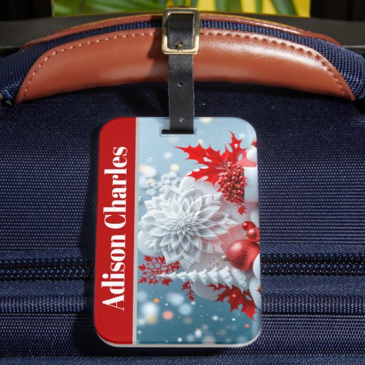 Winter Blossom Composition Bagagelabel (Voorkant Insitu 2)