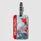 Winter Blossom Composition Bagagelabel (Voorkant (verticaal))