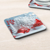 Winter Blossom Composition Bier Onderzetter (Linkerzijde)