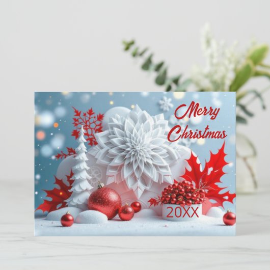 Winter Blossom Composition Kaart (Staand voorkant)