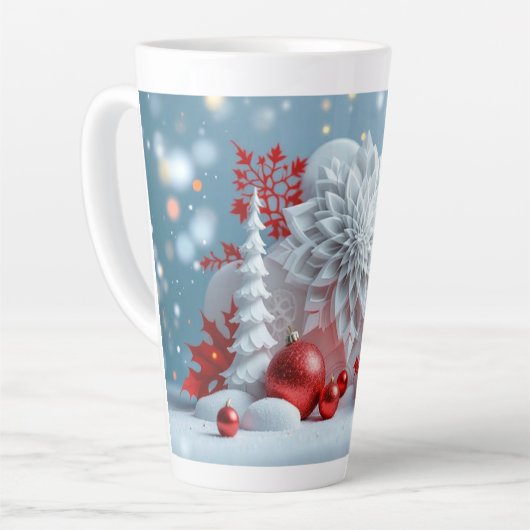 Winter Blossom Composition Latte Mok (Linkerhoek)