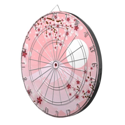 Winter Blossom Dartbord (Voorkant Rechts)