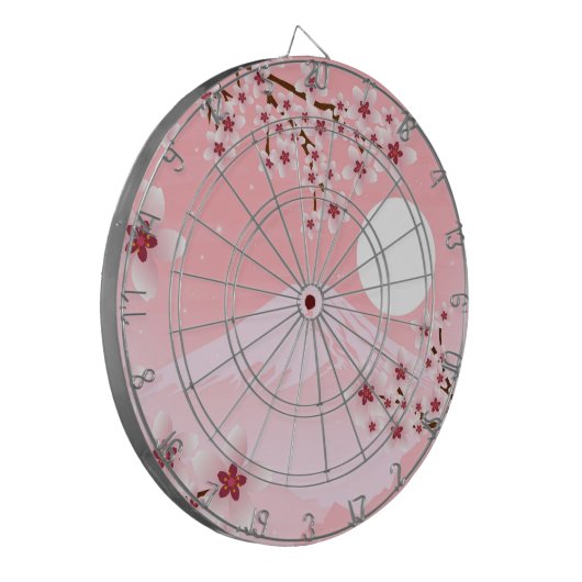 Winter Blossom Dartbord (Voorkant Links)