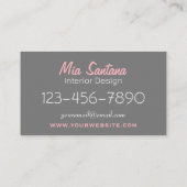 Winter Blossom Visitekaartje (Achterkant)