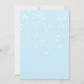 Winter Blue Baby Het is koud buiten Baby shower Kaart (Achterkant)