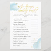 Winter Blue Baby shower Game die papa het beste ke (Voorkant)