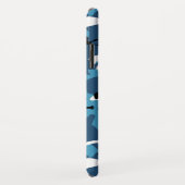 Winter Blue Camo Case-Mate iPhone Case (Achterkant/rechts)