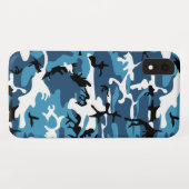 Winter Blue Camo Case-Mate iPhone Case (Achterkant (horizontaal))