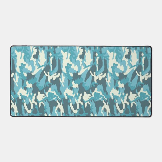 Winter Blue Camo Militaire Camouflage Strijdkracht Bureaumat (Voorkant)