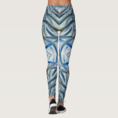 Winter Blue Crystal Pattern Leggings (Achterkant)