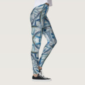 Winter Blue Crystal Pattern Leggings (Rechts)