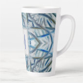Winter Blue Crystal Pattern Monogram Mok (Rechts)