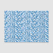 Winter Blue Damask Tissuepapier (Voorkant)