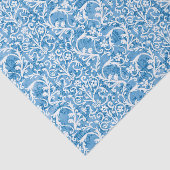 Winter Blue Damask Tissuepapier (Detail)