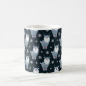 WINTER BLUE EN WITTE HOLIDAY REINDEER KOFFIEMOK (Center)
