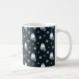 WINTER BLUE EN WITTE HOLIDAY WOLVES KOFFIEMOK