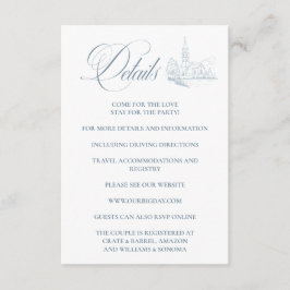 Winter Blue Enclosure Card Details Informatiekaartje