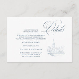 Winter Blue Enclosure Card Details Informatiekaartje