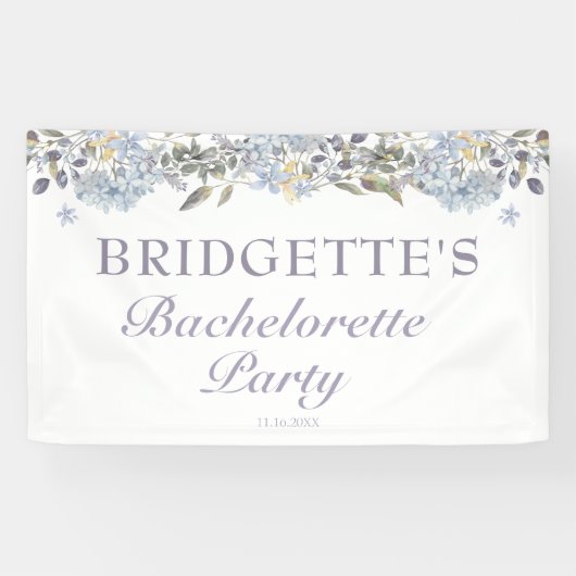 Winter Blue Floral Bachelorette Spandoek (Horizontaal)