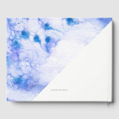 Winter Blue Garden Wedding Gastenboek (Achterkant)