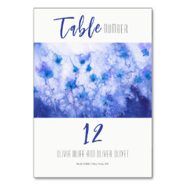 Winter Blue Garden Wedding Kaart