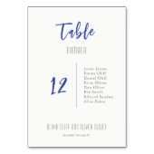 Winter Blue Garden Wedding Kaart (Achterkant)