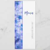 Winter Blue Garden Wedding Menu (Achterkant)