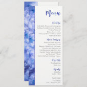 Winter Blue Garden Wedding Menu (Voorkant / Achterkant)