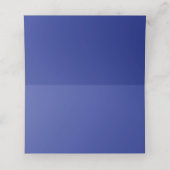 Winter Blue Garden Wedding Place Card Plaatskaartje (Binnenkant ongevouwen)