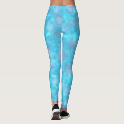 Winter Blue Heart Leggings (Achterkant)
