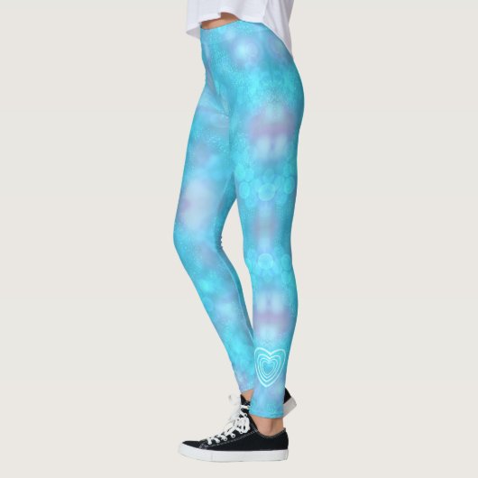 Winter Blue Heart Leggings (Links)