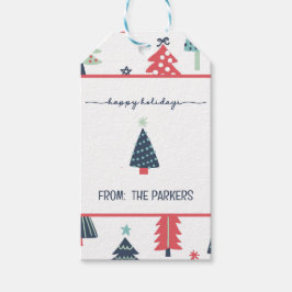 Winter Blue Holiday Gift Labels Cadeaulabel