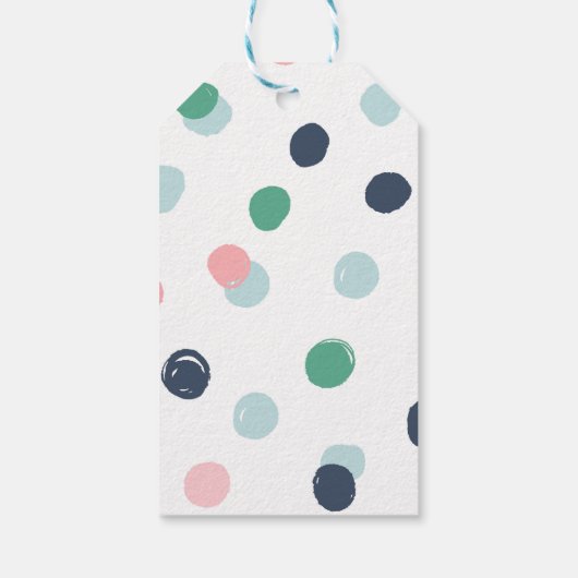 Winter Blue Holiday Gift Labels Cadeaulabel (Achterkant)