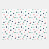 Winter Blue Holiday Wrapping Papieren Bladen Inpakpapier Vel (Voorkant 3)