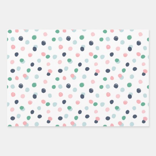 Winter Blue Holiday Wrapping Papieren Bladen Inpakpapier Vel (Voorkant 3)