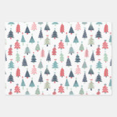 Winter Blue Holiday Wrapping Papieren Bladen Inpakpapier Vel (Voorkant)