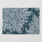 Winter Blue & Icy White Kerstmis Botanicals Foto Feestdagenkaart (Achterkant)