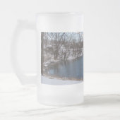 Winter Blue James River Frosted Glass Beer Mok (Links)