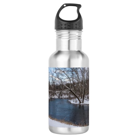 Winter Blue James River Stainless Steel Water Bott Waterfles (Voorkant)