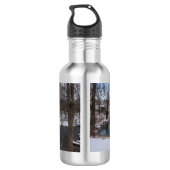 Winter Blue James River Stainless Steel Water Bott Waterfles (Achterkant)