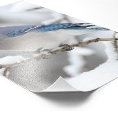 Winter Blue Jay Foto Afdruk (Hoek)