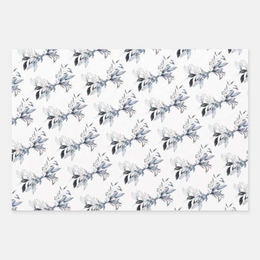 Winter Blue Multi Purpose Inpakpapier Vel (Voorkant)