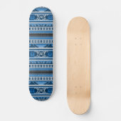 Winter Blue Nordic Design Skateboard (Voorkant)